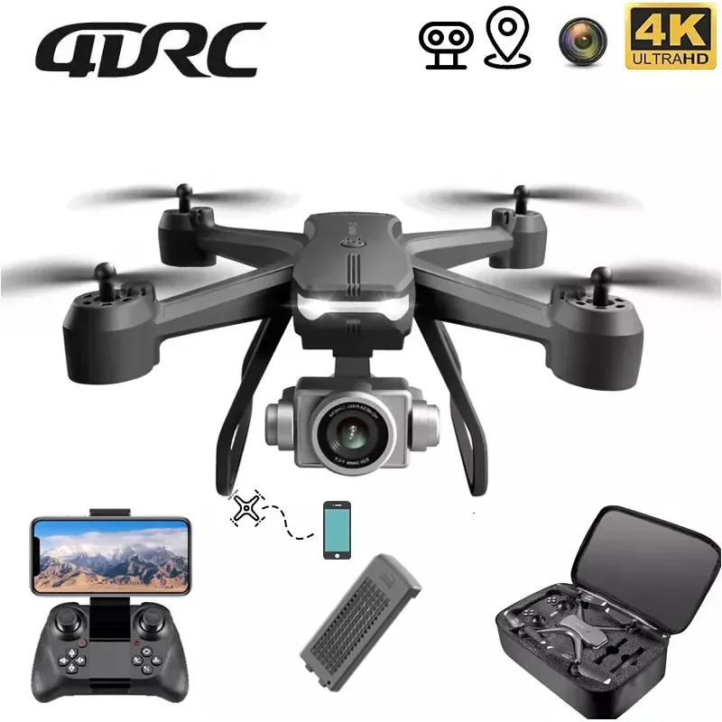 4DRC V14 RC Mini Drone 4K 1080P Dual Camera Wide-Angle WIFI FPV Drones Altitude Hold RC Helicopter Quadcopter Gift Toys