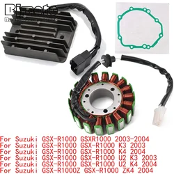 GSX-R 1000 Engine Stator Coil+Voltage Regulator rectifier For Suzuki GSX-R1000 Z GSX-R1000 U2 K3 K4 2003 2004 With Gasket