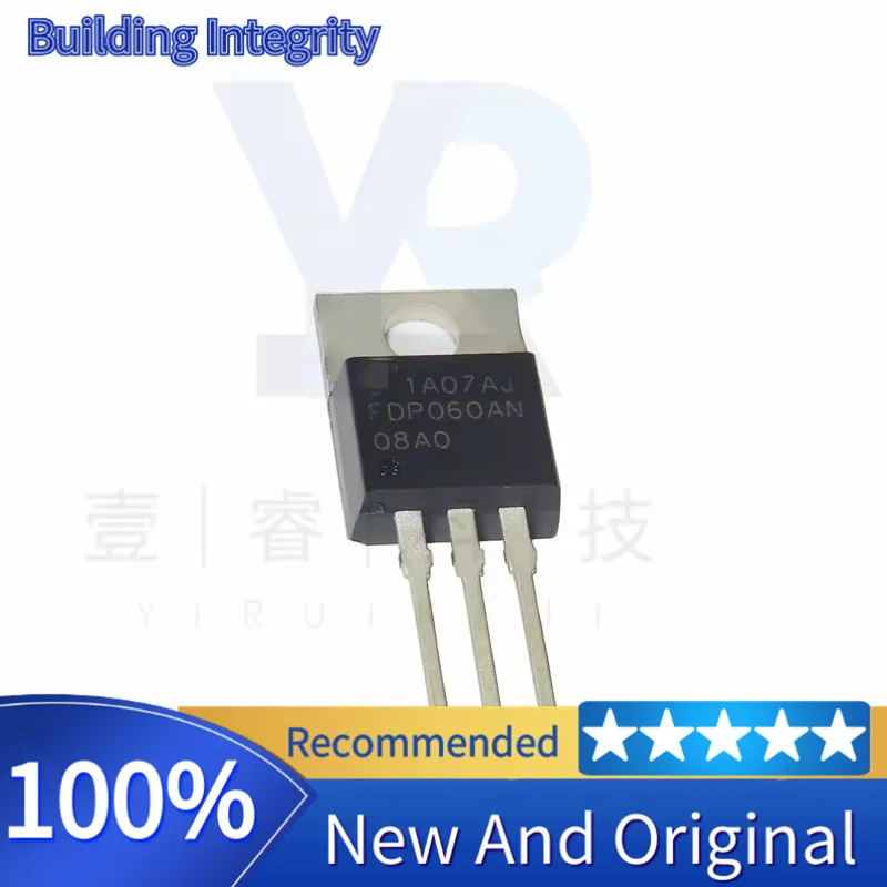 10PCS  100%Original stock  New  FDP060AN08A0  TO-220 MOS  80A  75V