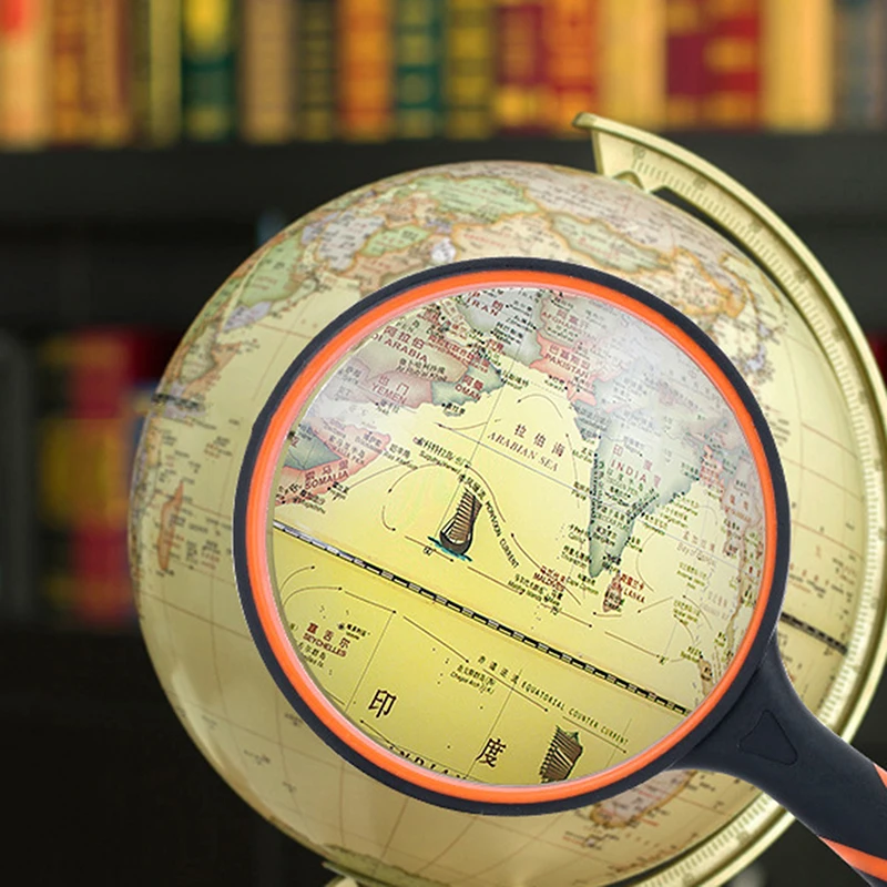 Lupa redonda de silicone portátil 10x de alta definição para idosos e crianças ferramenta de identificação de leitura de observação