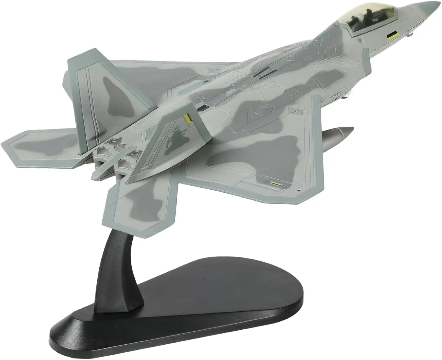 1/100 Scale F-22 Diecast Metal Fighter Jet Model Stealth Aircraft Alloy Model with Stand for Adult Military Collections or Gift