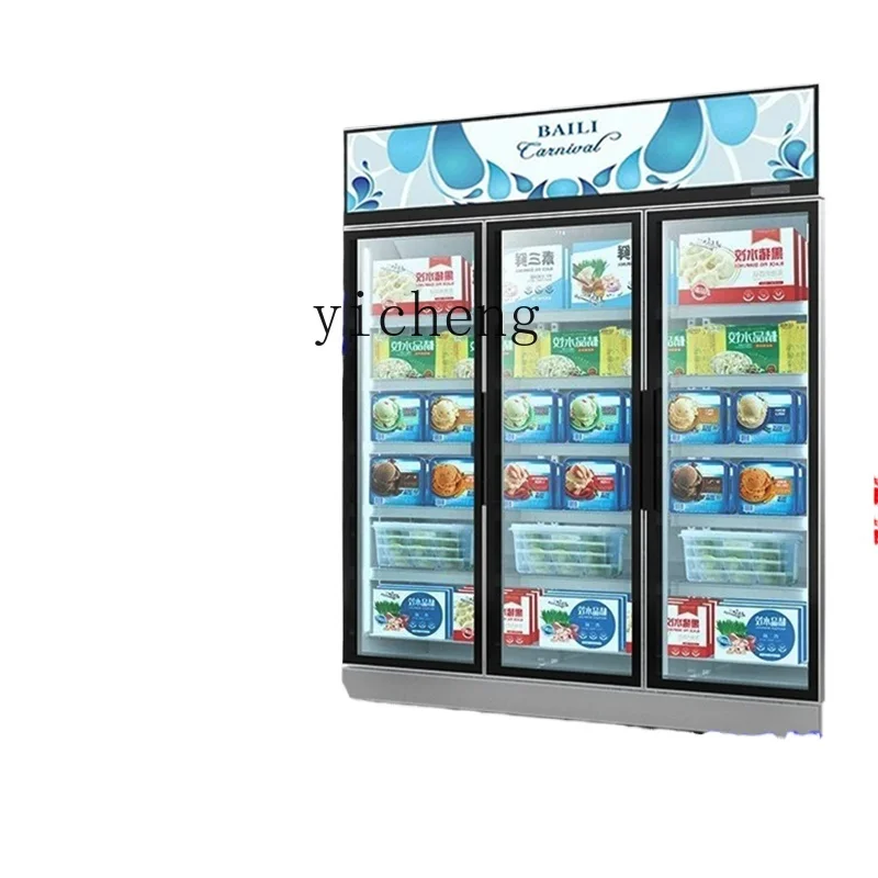 

ZZ Display Freezer Meat Frozen Ice Cream Low Temperature Commercial Refrigerator