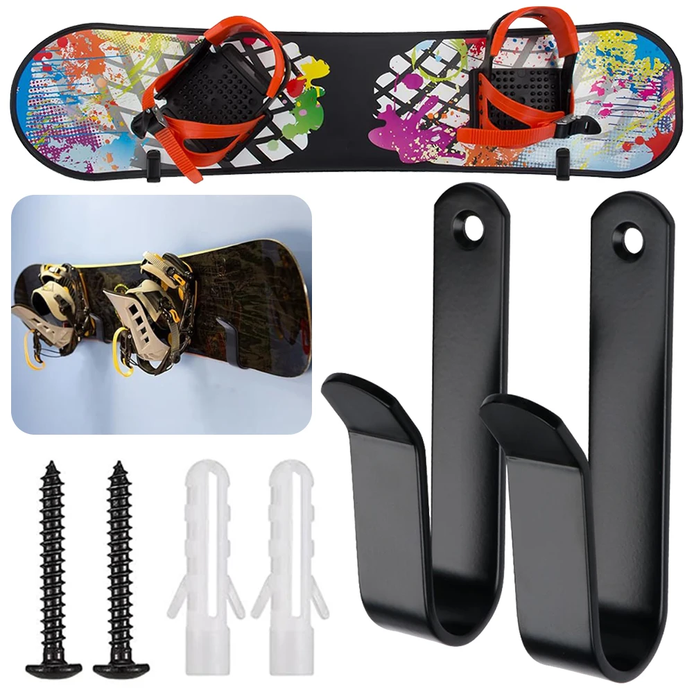 2Pcs Snowboard Wand Halterung Clips Lagerung Horizontale Snowboard Wand Halterung Clips Snowboard Display-ständer für Ski Bord Longboard
