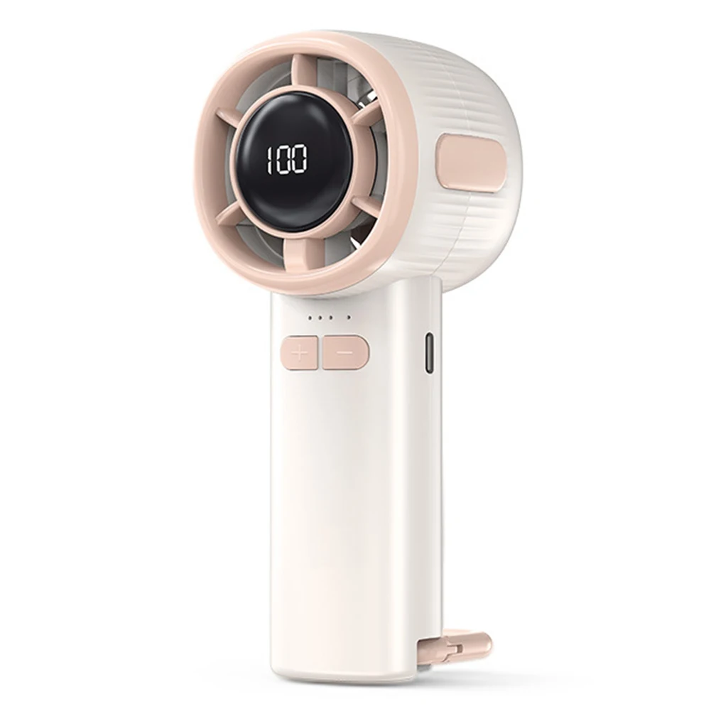 Outdoor Activities 5V 1A 100-Speed Fan Versatile Usage Compact Design Customizable Speed Dual Display Features