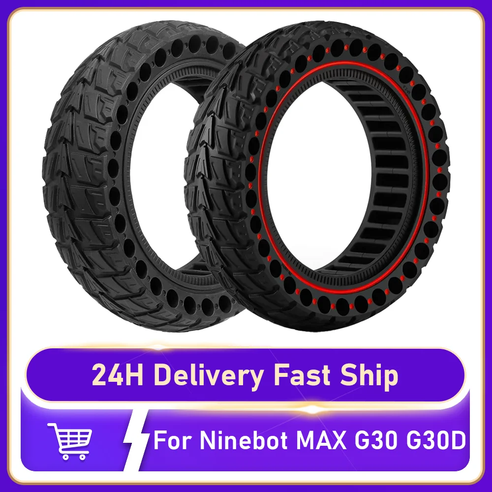 

60/70-6.5 Solid Tire for Ninebot MAX G30 G30D G30L Electric Scooter Accessories 10x2.5 Anti-slip Explosion-proof Tubeless Tyre