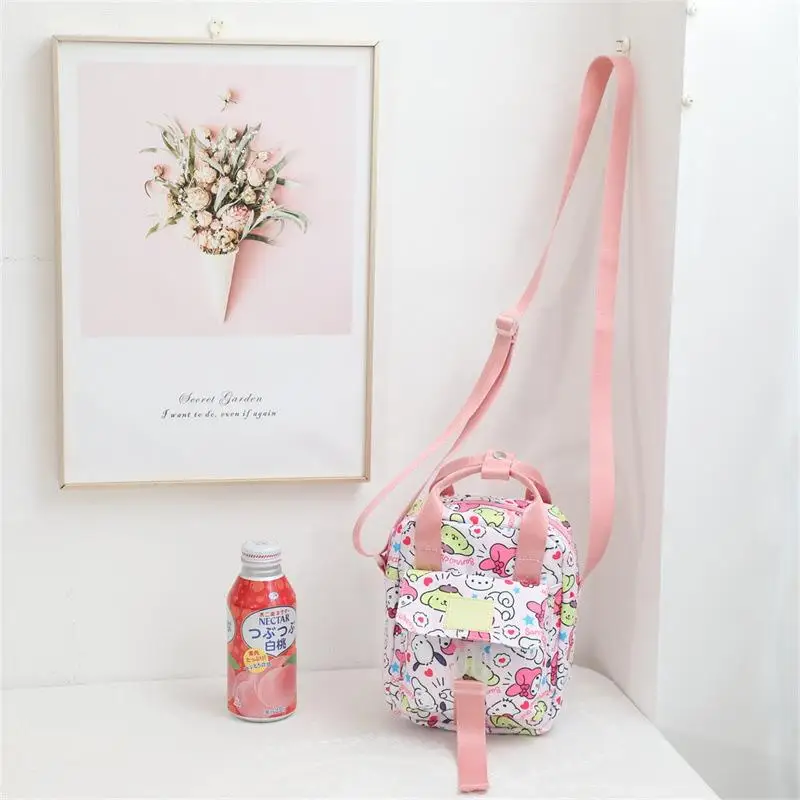 Sanrio Cinnamoroll Kuromi Mymelody Cartoon phone bag Crossbody Bags Women Sling Waist Pack Women's Chest Bag Commuting Bag