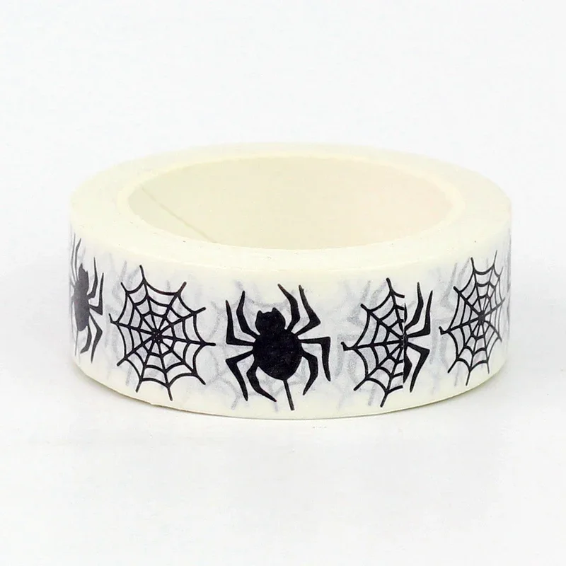 2024 NEW 1PC 10M Decor Halloween Spider Web Washi Tape for Scrapbooking Journaing Adhesive Masking Tape Cute Stationery