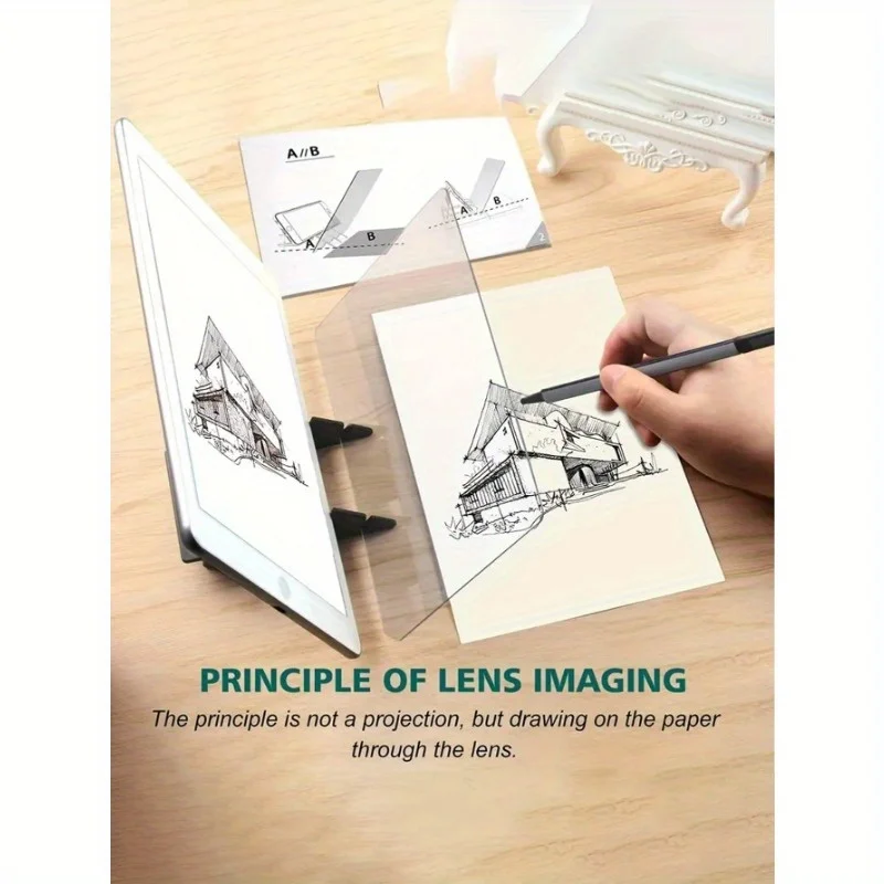 قطعة واحدة من لوحة الرسم البصرية الشفافة، لوحة تتبع بصري محمولة، لوحة رسم الصور، أداة رسم للمبتدئين