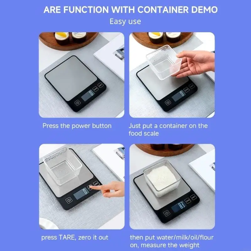 

MXLB Professional Scale 10kg Capacity Weighing Scale Baking Scale for Home Baking and Cooking with Easy to Read Display