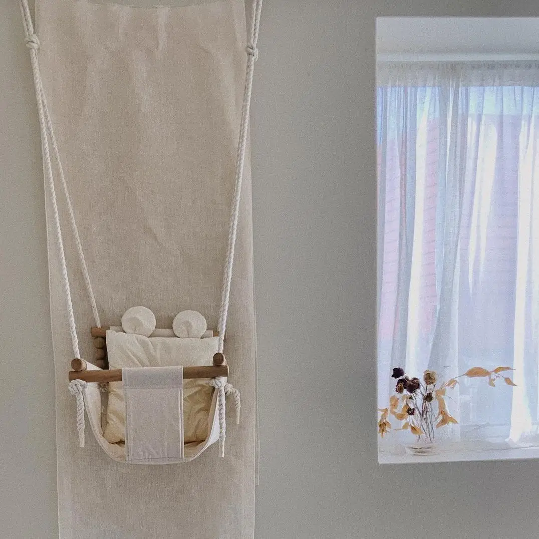 Household Small Indoor Hanging Basket Chair Swing Baby Hanging Seat