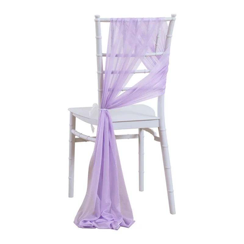 10/50 Uds como fajas de silla de gasa decoración de silla de boda para decoraciones de pasillo fiesta banquete evento Baby Shower, 17x250cm de largo