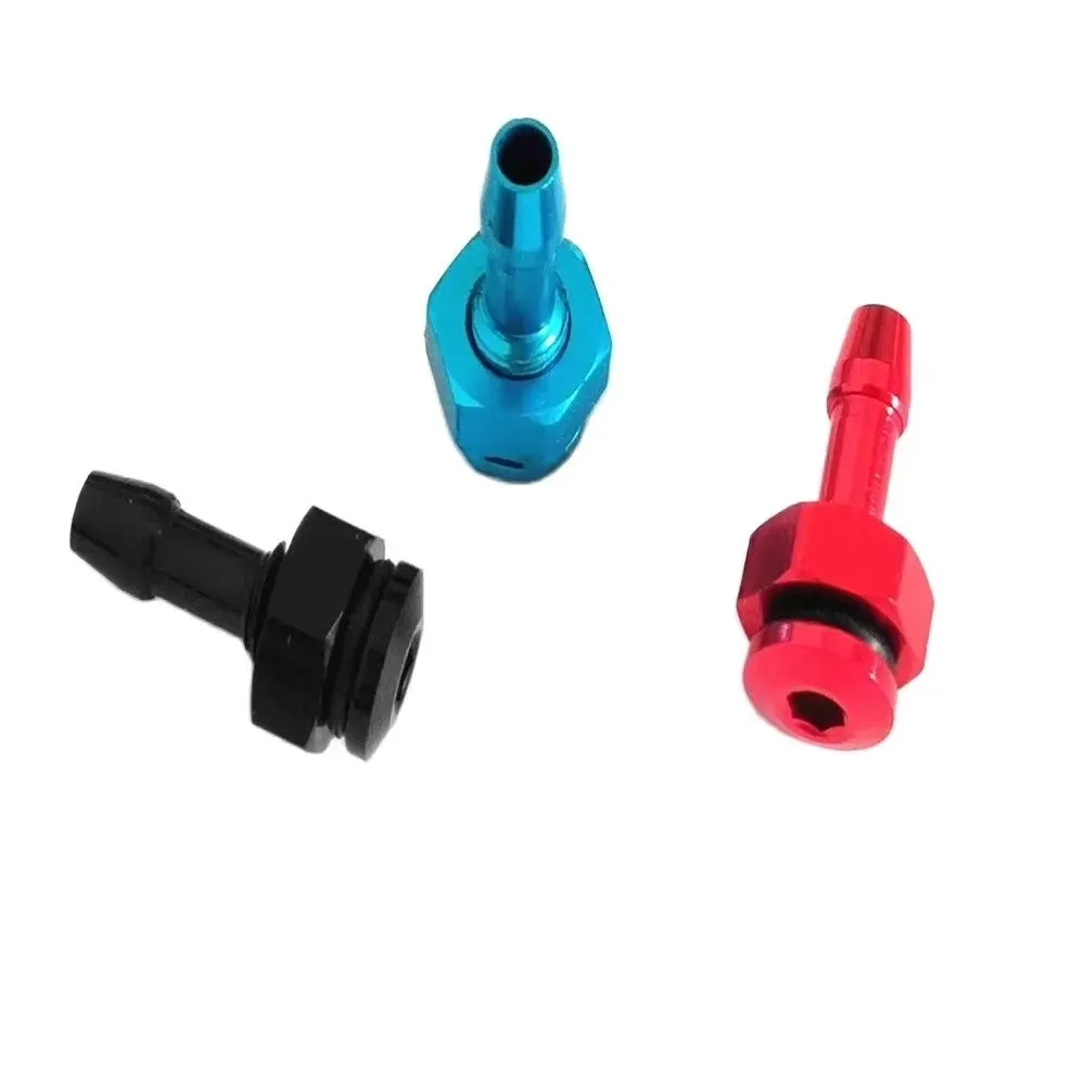 ブルー/シルバーノズル長さ32mm/長さ20.8mm M6ネジリモコン船燃料ノズルは3X5/4X7mmパイプに適用されます