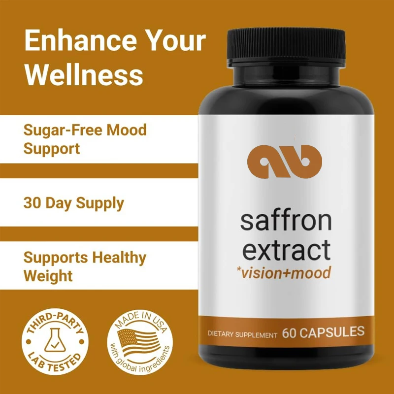 

Saffron Extract Capsules -88.50mg Pure Saffron - Emotional Support, Eye Support -60 Capsules