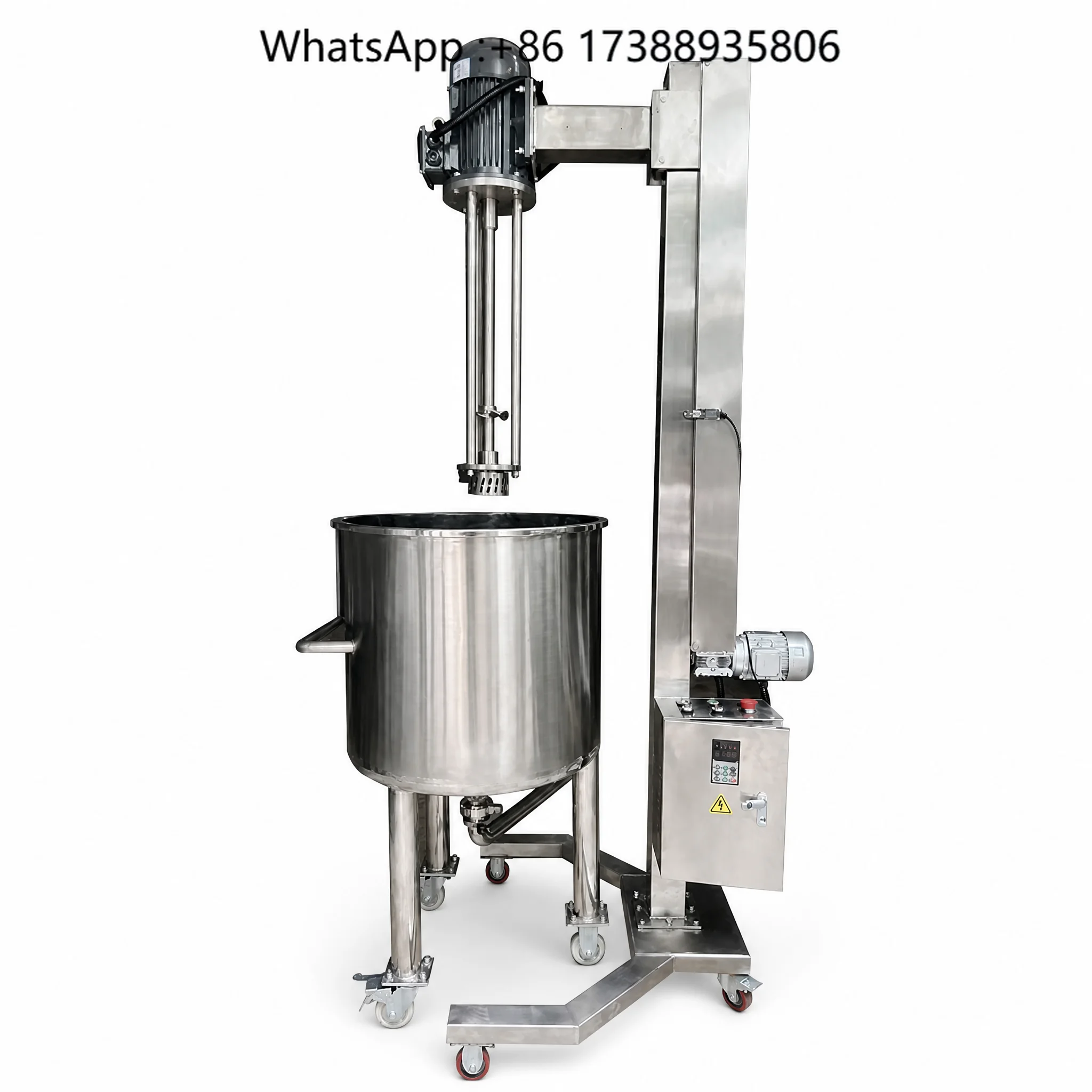 Sanitary High Shear Emulsifying Machine Homogenizer for Ice Cream Frozen Dessert Base Production Dairy Batch Equipment