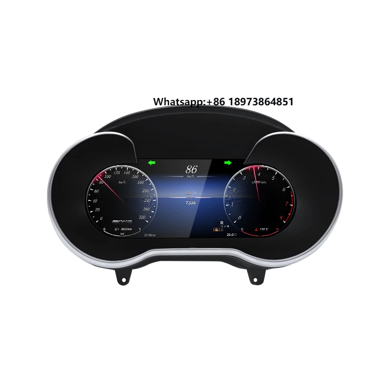 

2025 New Lcd Digital Dashboard Cluster Digital Speedometer for Mercedes C Class GLC W205 NTG5.0
