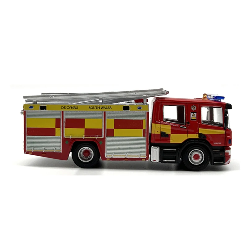 Diecast Alloy 1:76 Scale CP28 Pump Ladder Fire Truck Model Die-cast Metal Adult Vehicle Toys Collectible Gifts Souvenir