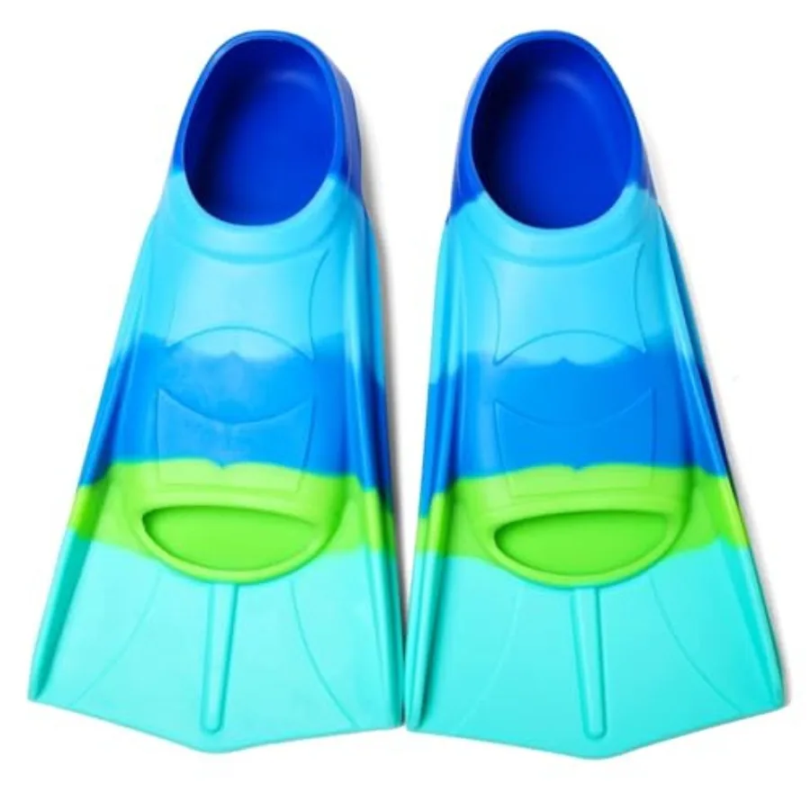 

Swim Fins, Short Fins Youth Swimming Flippers for Lap Swimming Training for Girls Boys Beginners