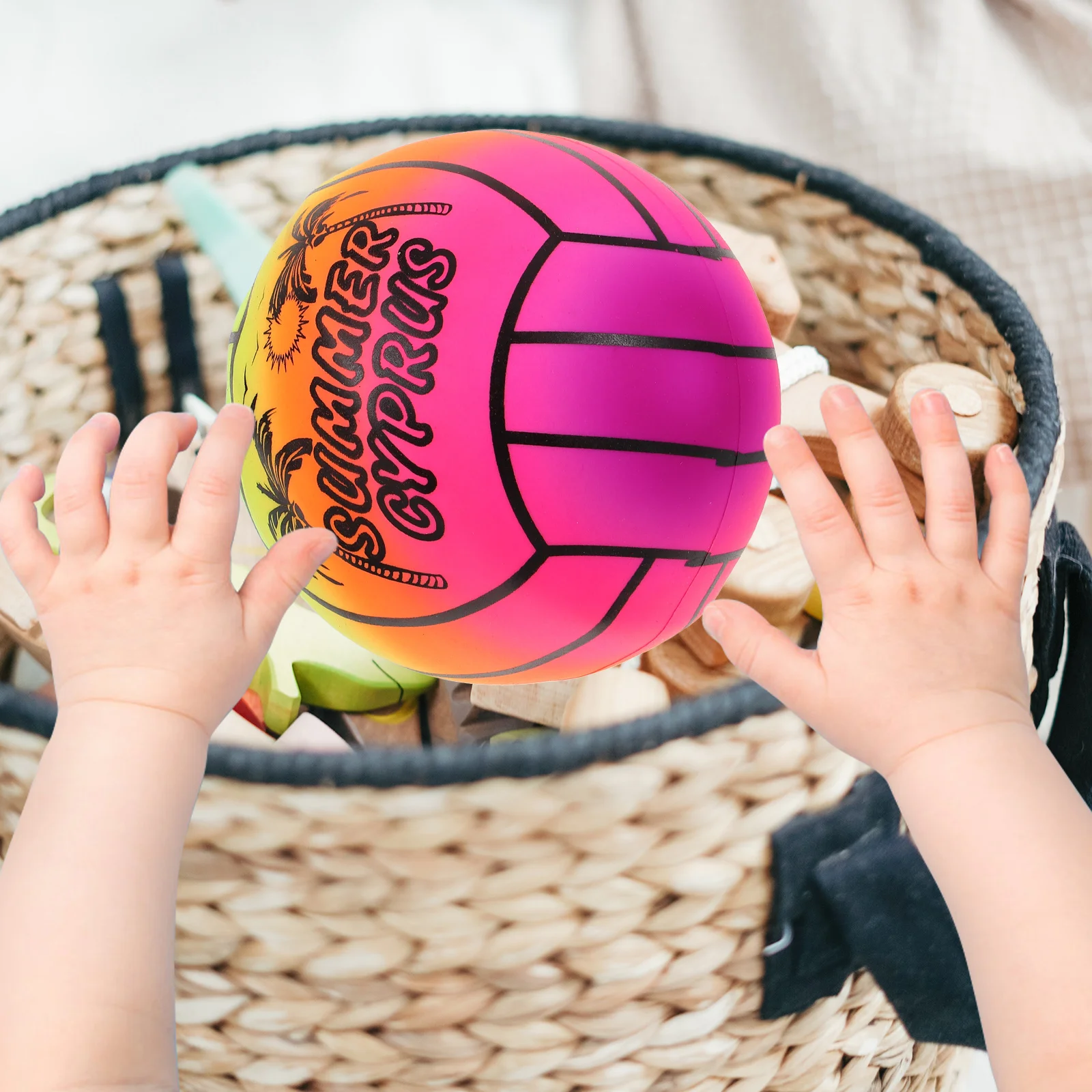 

Thickened Rainbow Pvc Volleyball Children's Inflatable Indoor and Outdoor Sports Equipment Beach Balls Small