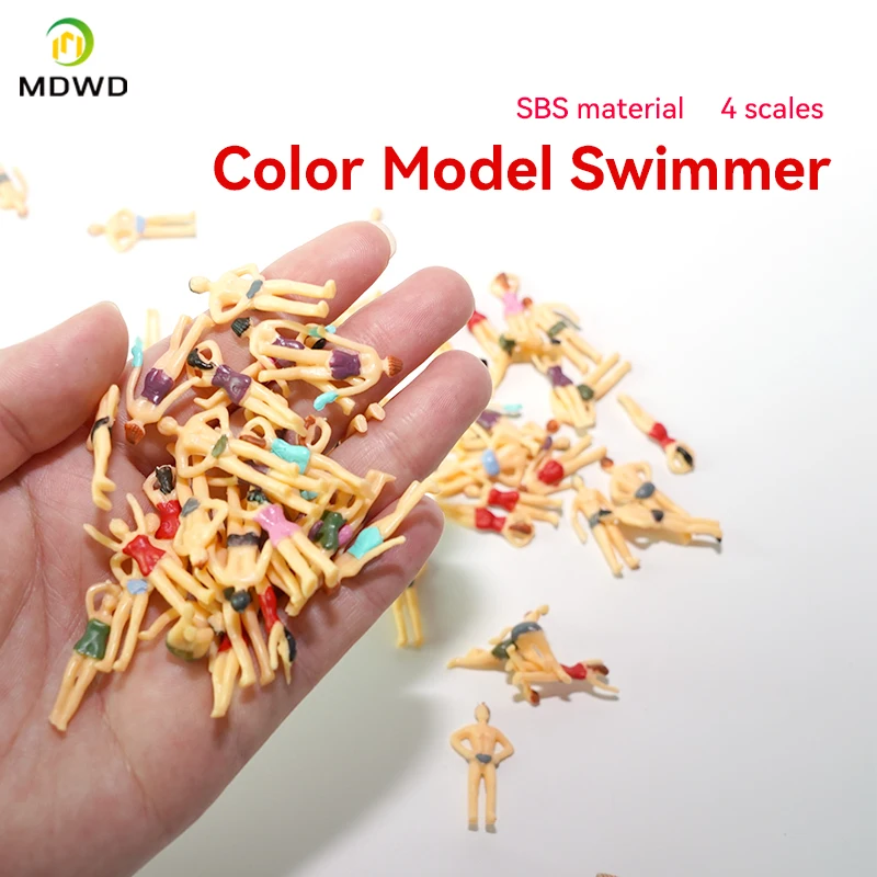 1:50-11:150 Scale รุ่นว่ายน้ําตัวเลขสําหรับ Diorama Tiny Pool Scenery ทํา 2cmtiny รุ่นกีฬา Man สําหรับ Miniature ภูมิทัศน์