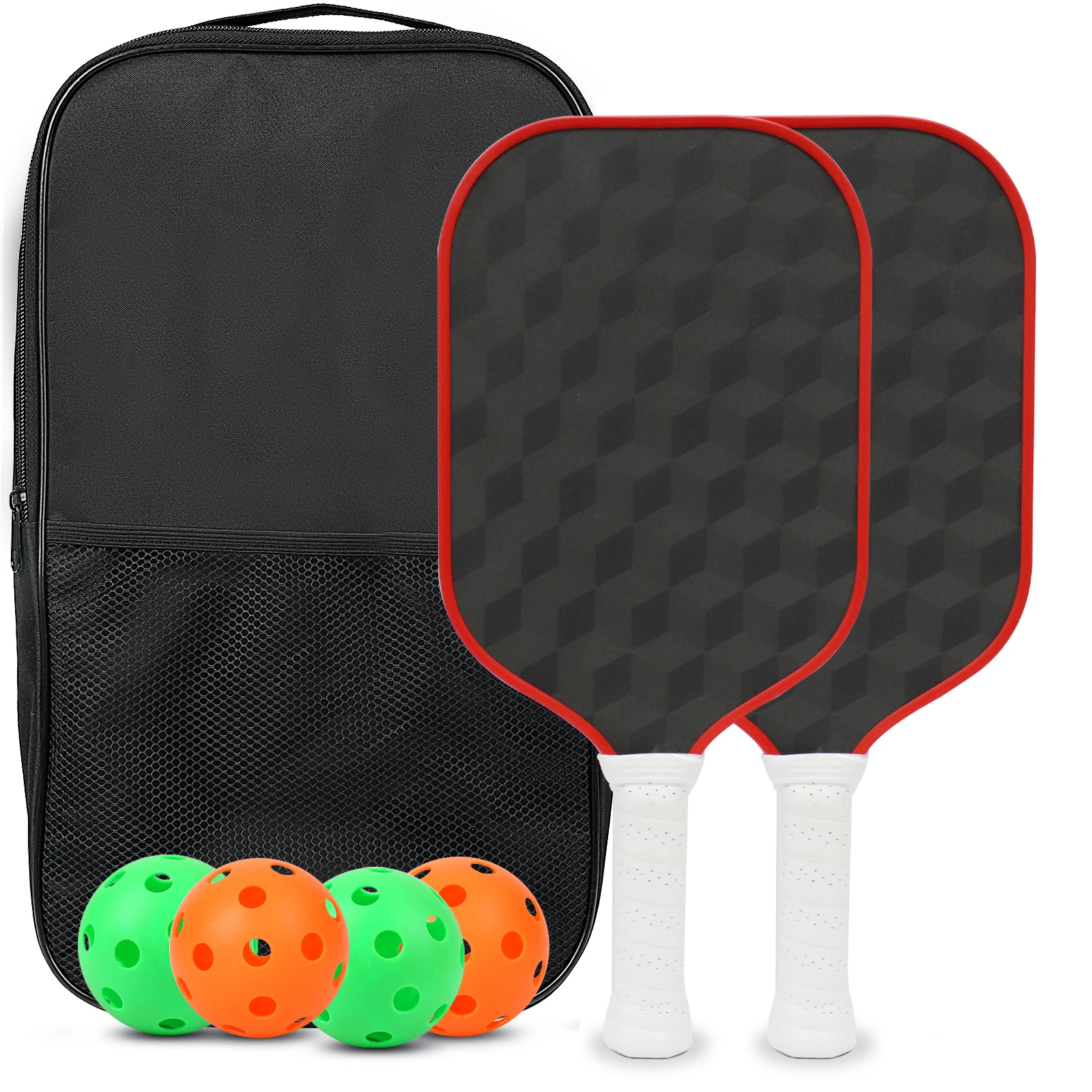 Pagaie de Pickleball en nid d'abeille pour adultes et enfants, 3D, fibre de carbone 18K, PP, en option, nouveau design tendance, 16mm