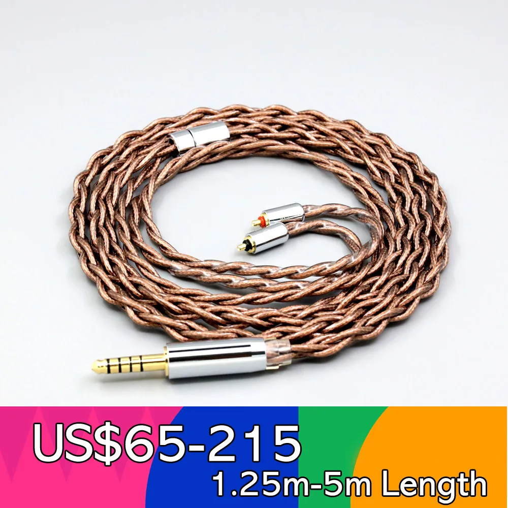 

99% 24k Gold 7n Pure Silver Graphene Shield Earphone Cable For Etymotic EVO Multi-Driver Earphone IPX T2 Pin LN008515