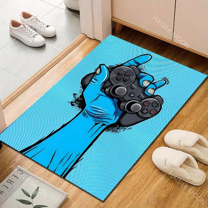 1PC Colorful Melting Game Controller Carpet for Living Room Bedroom Sofa Home Decor Rus Non-slip Floor Mat Luxury Gift