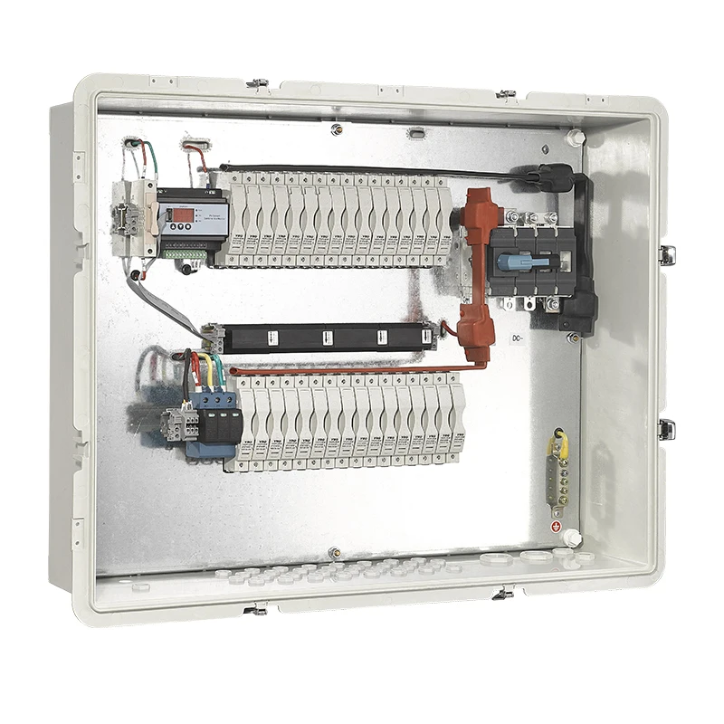 YRO 1500V AC Combiner Box Solar Panels 2/4/6/8 Channel Solar Combiner 16IN-1 PV Box 16 String DC1000V 15A Industrial Steel