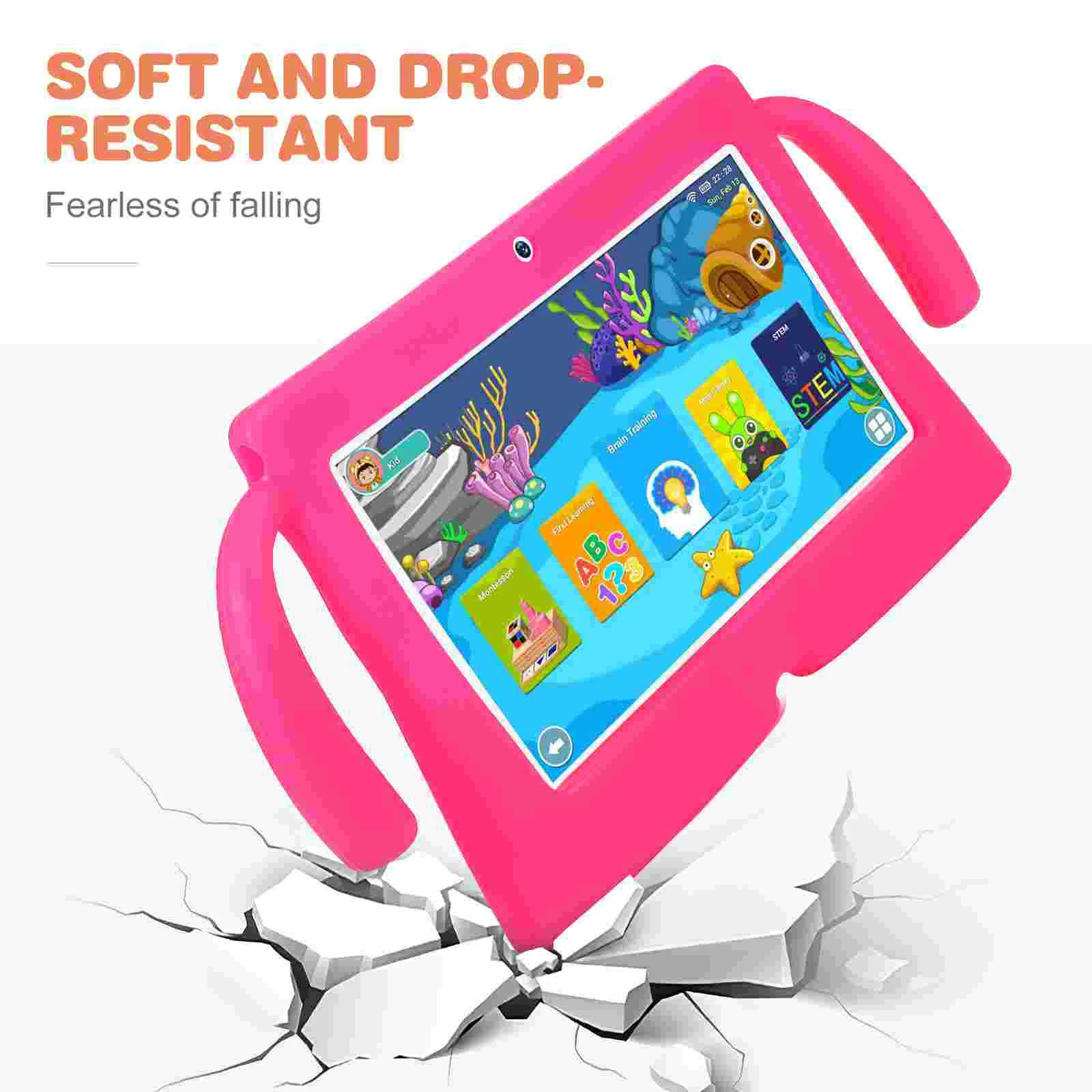 Capa de silicone com alça capa protetora compatível com Q88 Tablet PC tablet capa tablet 7 polegadas