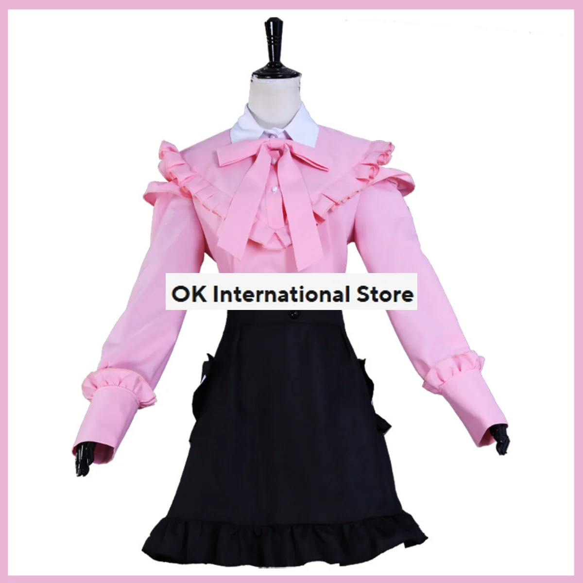 Anime NIJISANJI Virtual Uploader Kanakana Cosplay Costume Gamers Knkn Kuzuha-Vamp Female Wig Pink Skirt Woman Kawaii Party Suit