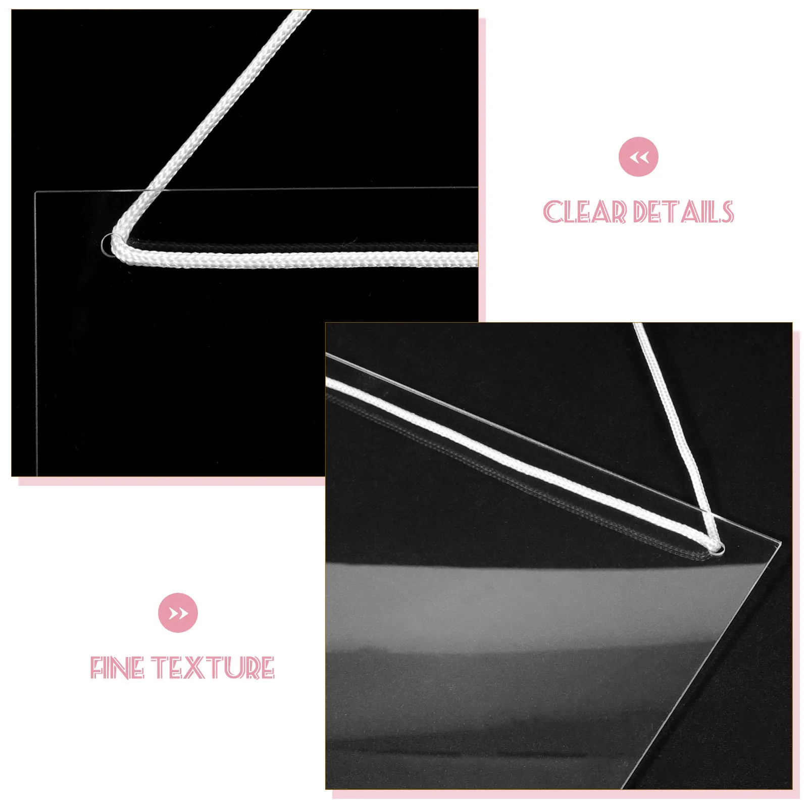 

1Set Acrylic Writing Memo Board Smooth Surface Erasable Clear Board for Office Supply Home Decor Restaurant Hotel Desktop