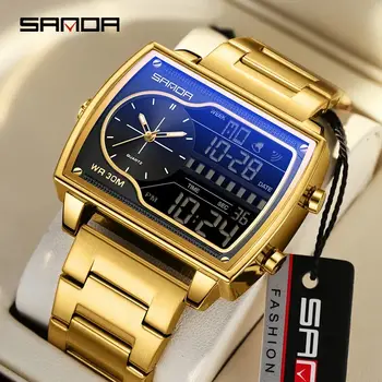 10 best sales ساعات رجالية مستطيلة الشكل - №4