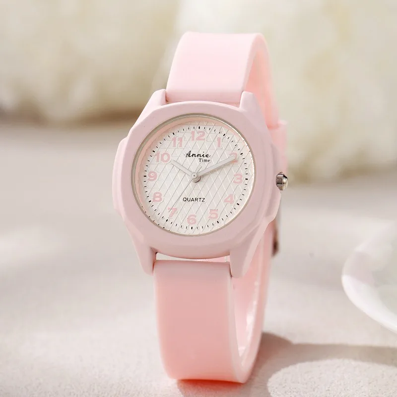 Macaron Student Fresh Watch for Girls and Children Candy Color Watch