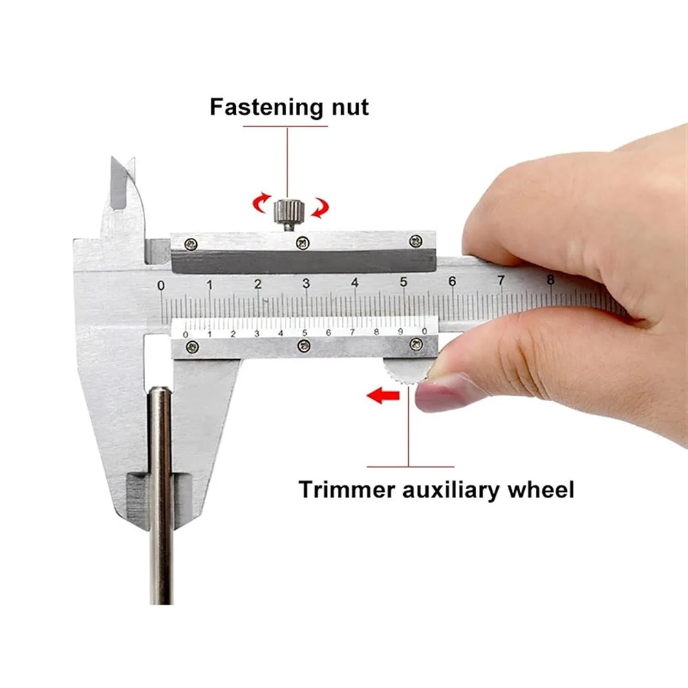 Stainless Steel Vernier Caliper Gauge 150mm Measurement Tool Inside Outside Depth Step Micrometer Nice Workmandship