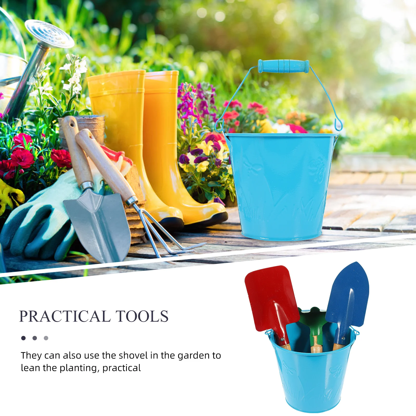 1Set Children Beach Sand Kit Premium Shovel Lightweight Compact Garden Plaything Outdoor Set Beach Toy Children Sand Toy Set