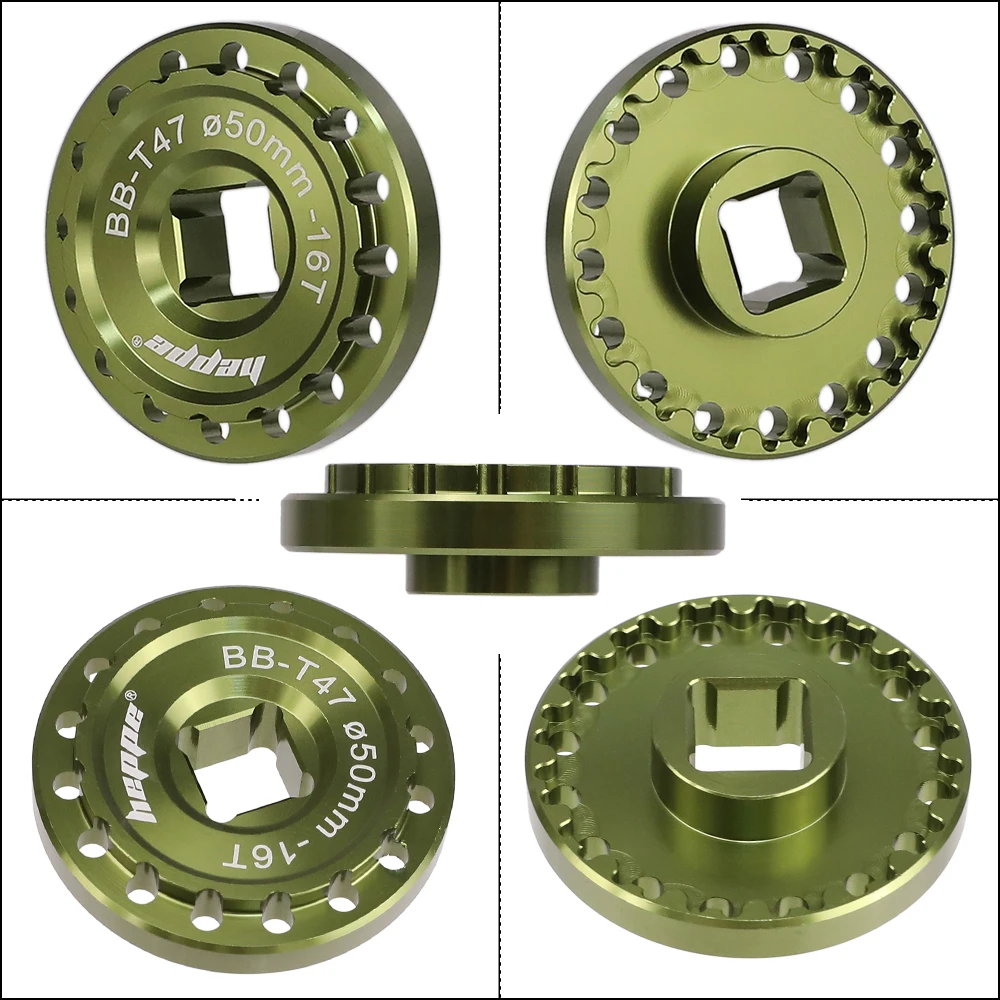 HEPPE Fahrrad T47 Tretlager Installation und Entfernung Werkzeug Fahrrad Tretlager Schlüssel für 49-53mm 12T 16T T47 BB Reparatur – Detail 27