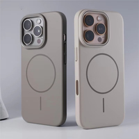 Luxury Simple Matte For Magsafe Wireless Charging Case For iPhone 16 15 14 Plus 13 12 11 Pro Max X XR XS Max Hard PC Back Cover