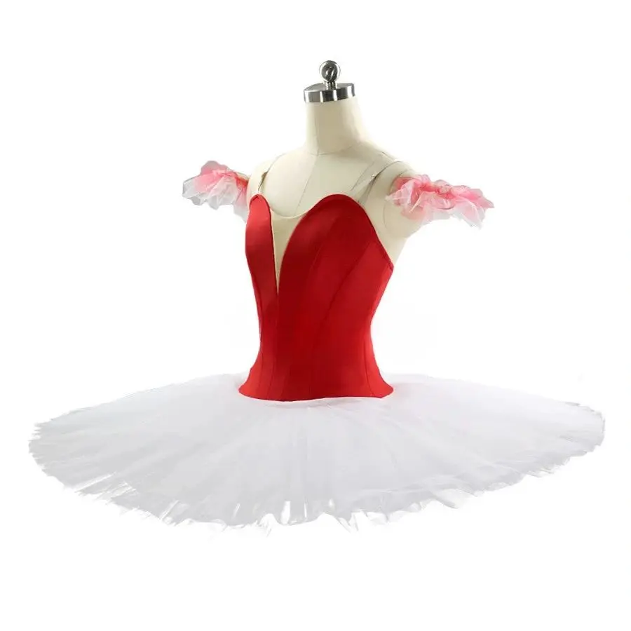 Ballet costume White Swan/Death of a Swan/Dancer Variation Competition Custom 10-layer TUTU dress