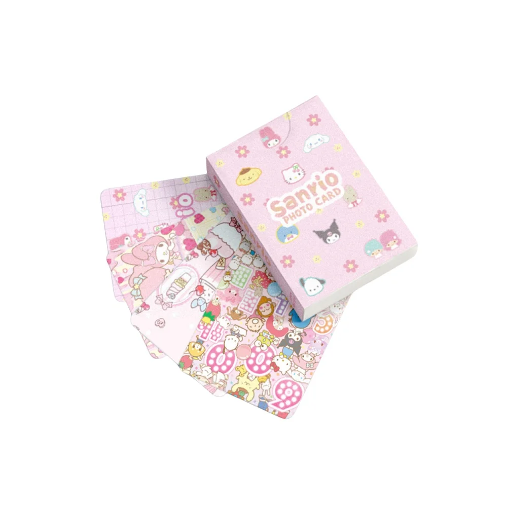 Anime Cards Cinnamoroll Melody Kuromi Kitty Pompompurin Collection Cards Toy For Children Christmas Gifts