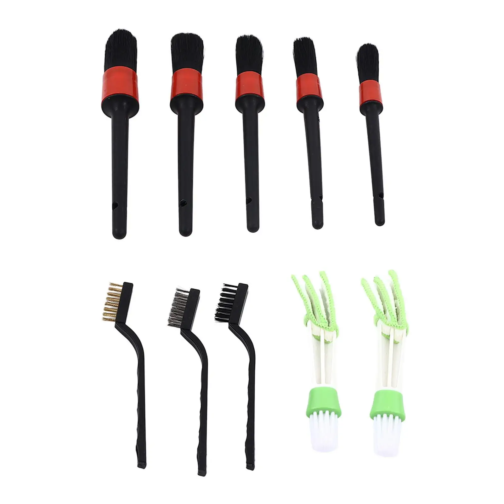 for automobile Cleaning Kit with Dual Head Wire Brushes for Interior & Exterior