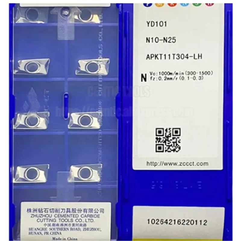 ZCC   inserts APKT11T304-LH-YD101 1box  Clearance sale