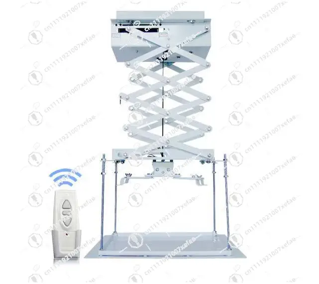 Electric Projector Lifting Mechanism Scissor Electric Projector Ceiling Installation and Remote Control