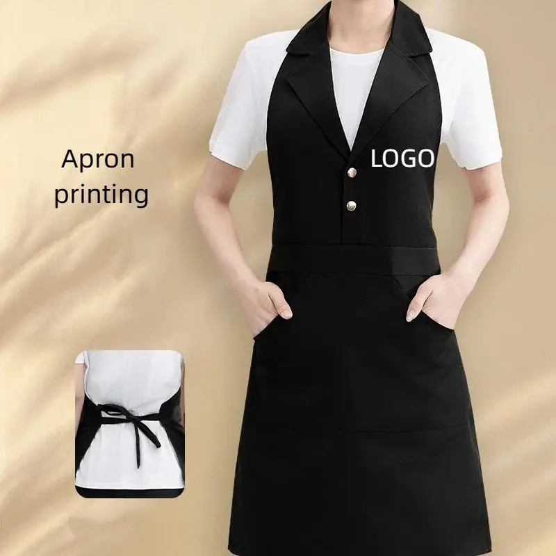 avental-com-gola-de-terno-logotipo-personalizado-impressao-cafeteria-padaria-restaurante-garcom-lapela-roupas-de-trabalho-de-lona-a-prova-d'agua