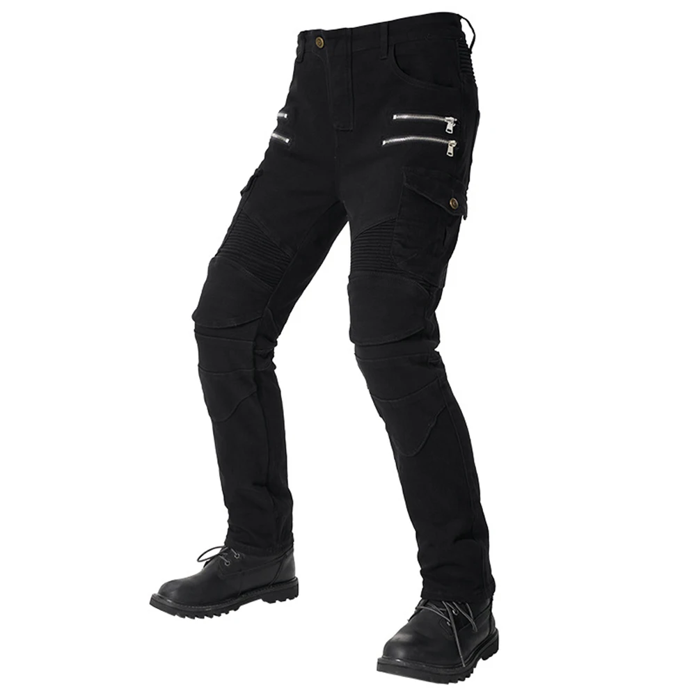 2024 Nieuwe motorracen Zwarte broek voor het hele seizoen Beschermende uitrusting Motorbroek Off-road broek Casual Moto-jeans