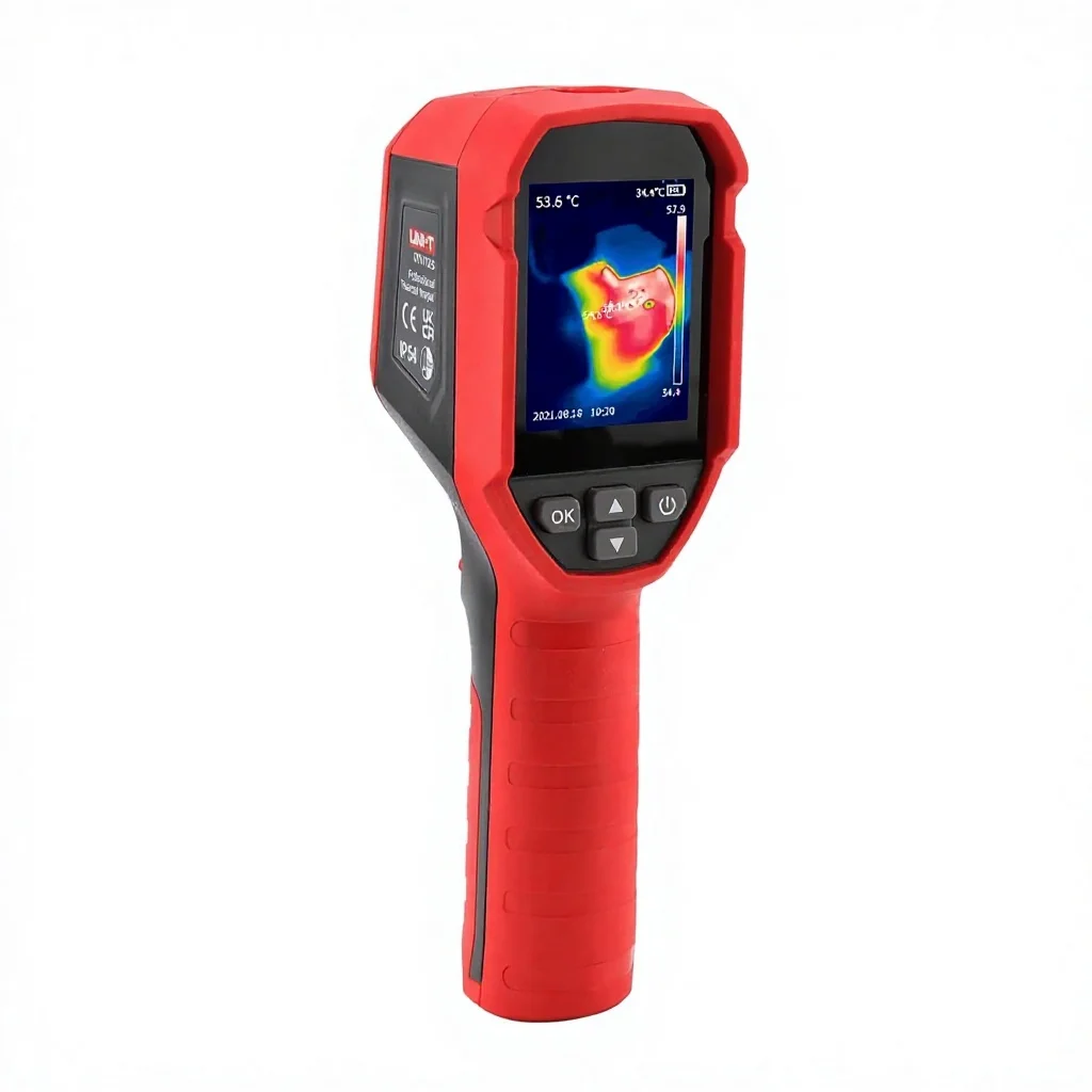 

UTi712S Thermal Camera IR Resolution Handheld Supports 5 Languages IP54 Rechargeable 32GB MicroSD