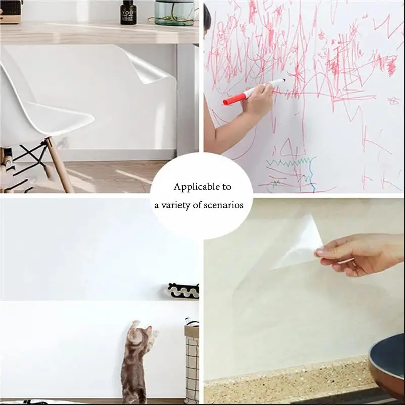 Home Transparent Electrostatic Wall Protection Stickers Wall Protective Film Scratch-resistant Anti-dirty Does Not Hurt The Wall