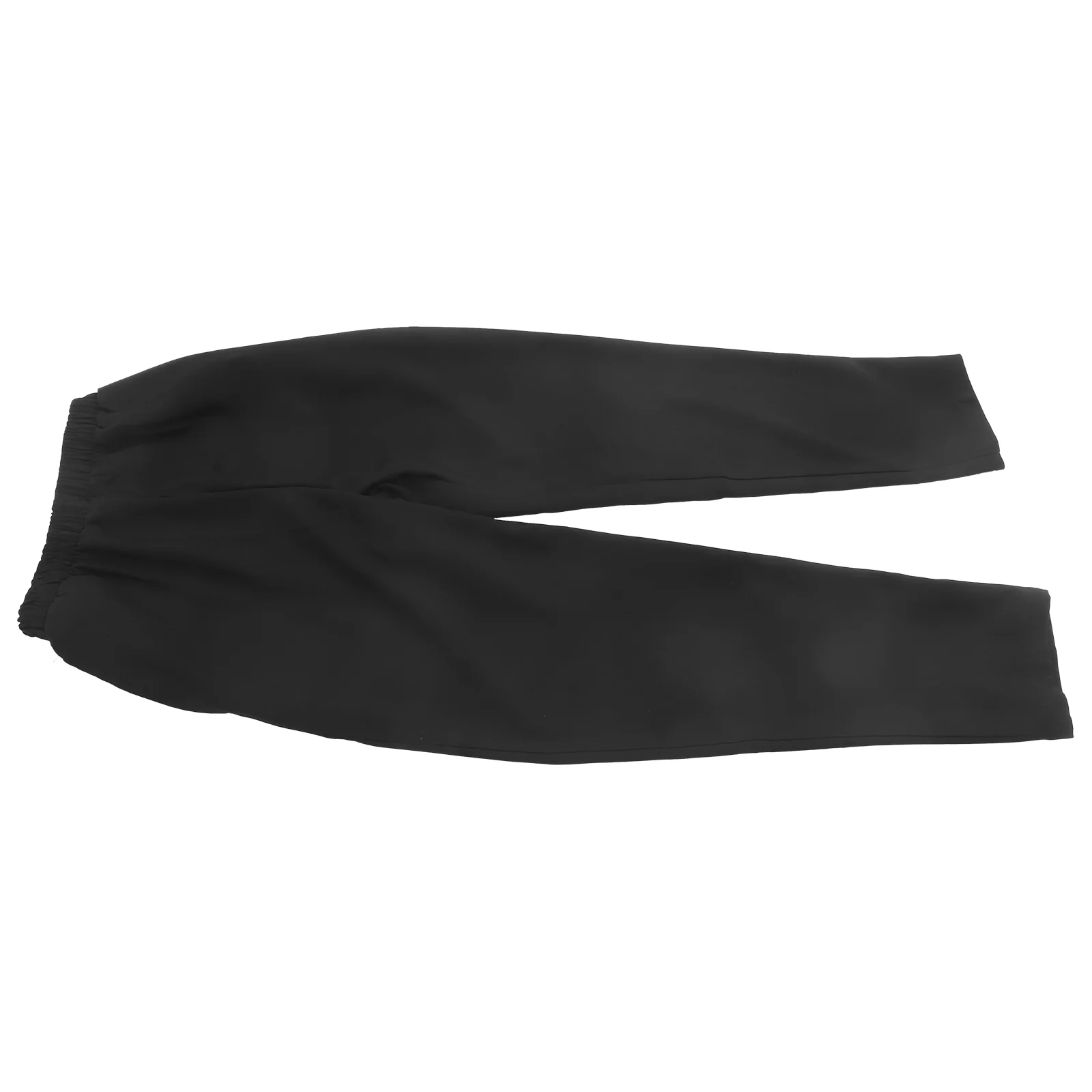 Pantalones de chef negros Ropa de trabajo fácil de lavar Uniforme de cantina elástica Suelto Poliéster-algodón