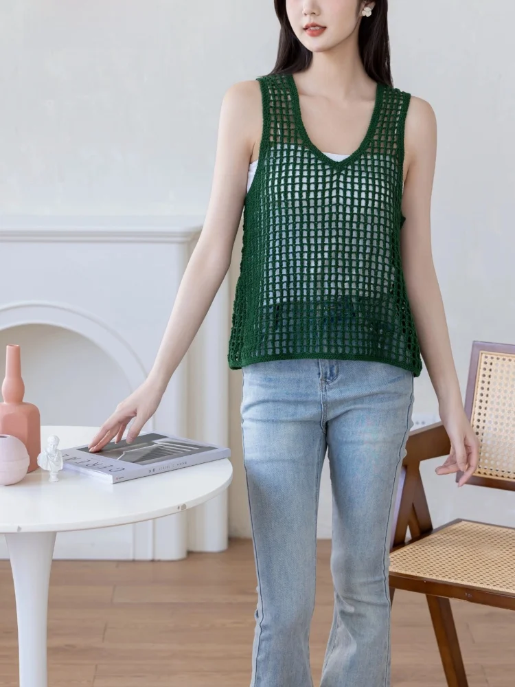 

SuSuJie Home Clear Beauty Cotton Linen Yarn Material Kit Handmade Knitting DIY Vest Material Bundle for Summer Fashion Access...