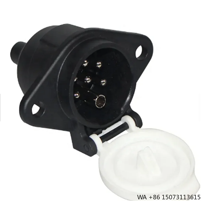 

24 В 7-контактная розетка для прицепа S с лезвием, винтовая гайка, 7-контактный разъем