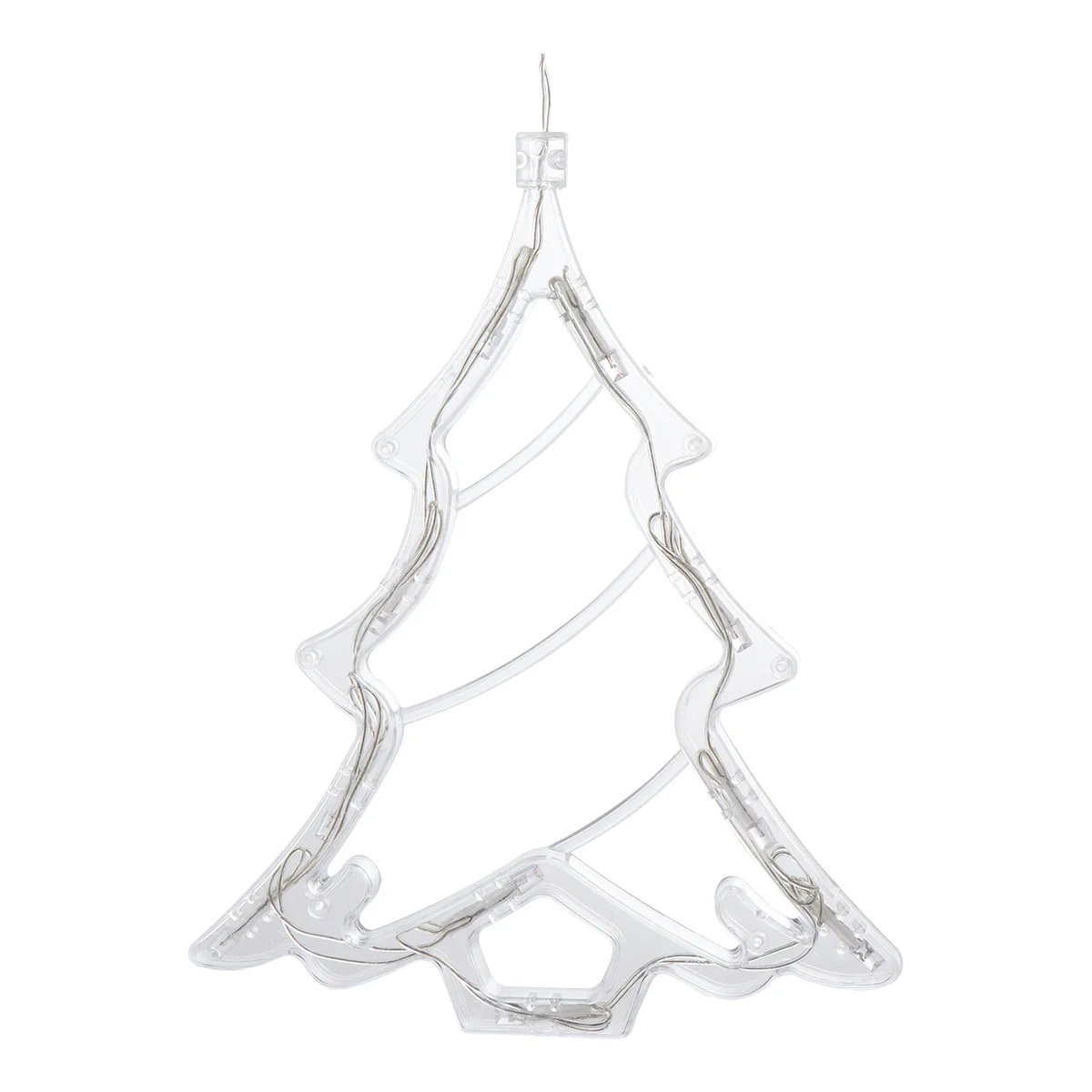 

Christmas Tree Decoration Lights Outdoor Showcase Hanging Lamp Window Ornament LED Pendant Sucker Plastic