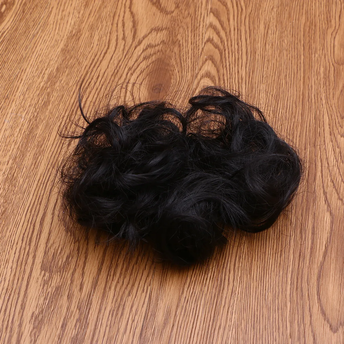 

Elastic Curly Hair Extension Buns Scrunchie Synthetic Bun For Party Gathering Photo Styling Durable Exquisite Design